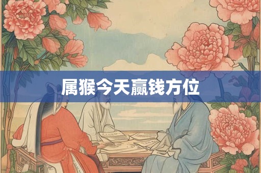 属猴今天赢钱方位