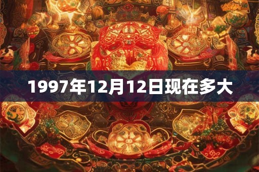 1997年12月12日现在多大