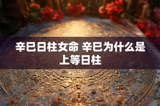 辛巳日柱女命 辛巳为什么是上等日柱