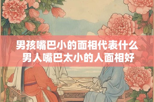 男孩嘴巴小的面相代表什么 男人嘴巴太小的人面相好不好