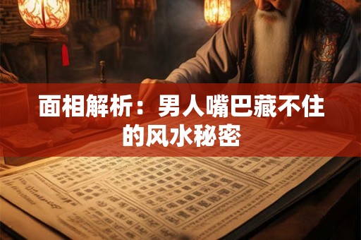 面相解析：男人嘴巴藏不住的风水秘密