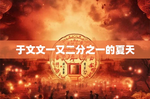 于文文一又二分之一的夏天
