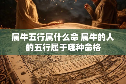 属牛五行属什么命 属牛的人的五行属于哪种命格