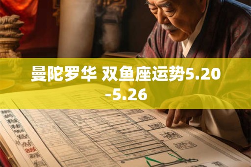 曼陀罗华 双鱼座运势5.20-5.26