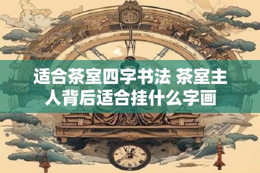 适合茶室四字书法 茶室主人背后适合挂什么字画