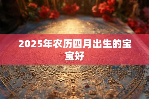 2025年农历四月出生的宝宝好
