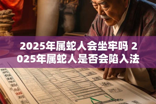 2025年属蛇人会坐牢吗 2025年属蛇人是否会陷入法律纠纷而被判坐牢
