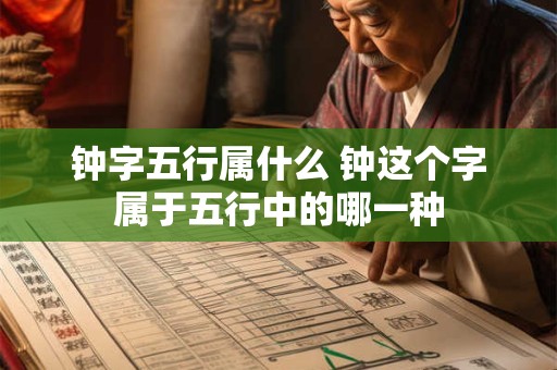 详细阅读:钟字五行属什么 钟这个字属于五行中的哪一种 钟字五行属什么 钟这个字属于五行中的哪一种