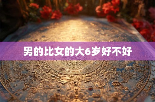 男的比女的大6岁好不好