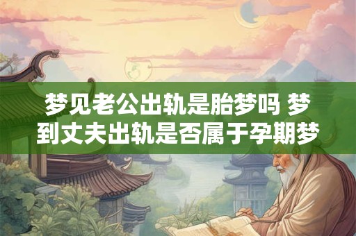 梦见老公出轨是胎梦吗 梦到丈夫出轨是否属于孕期梦境