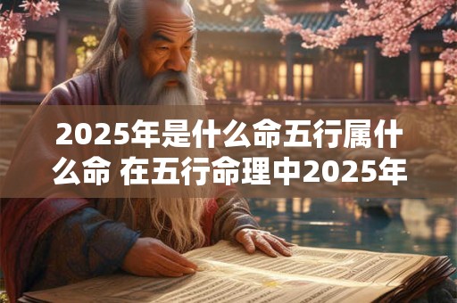 2025年是什么命五行属什么命 在五行命理中2025年的命格属于哪一种五行命