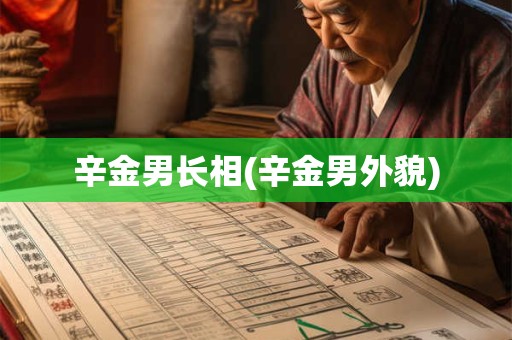辛金男长相(辛金男外貌)