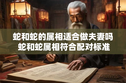 蛇和蛇的属相适合做夫妻吗 蛇和蛇属相符合配对标准吗
