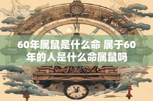 60年属鼠是什么命 属于60年的人是什么命属鼠吗