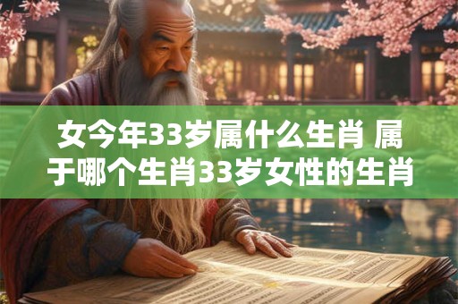 女今年33岁属什么生肖 属于哪个生肖33岁女性的生肖是什么
