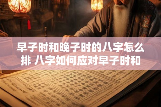 早子时和晚子时的八字怎么排 八字如何应对早子时和晚子时的差异