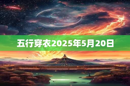 五行穿衣2025年5月20日