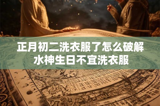 正月初二洗衣服了怎么破解 水神生日不宜洗衣服