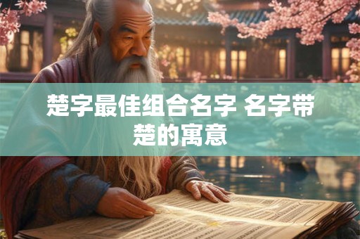 楚字最佳组合名字 名字带楚的寓意