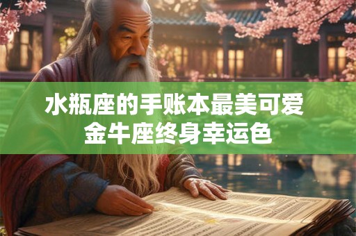 水瓶座的手账本最美可爱 金牛座终身幸运色