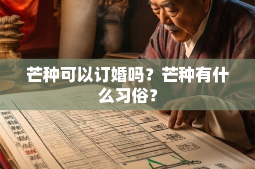 芒种可以订婚吗？芒种有什么习俗？