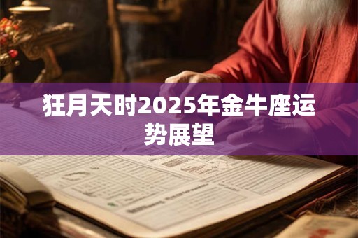 狂月天时2025年金牛座运势展望