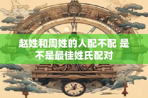 赵姓和周姓的人配不配 是不是最佳姓氏配对