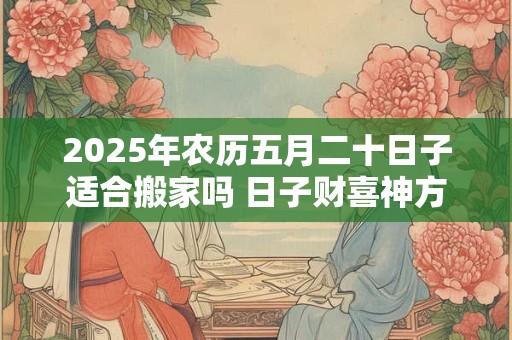 2025年农历五月二十日子适合搬家吗 日子财喜神方位