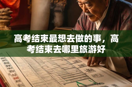 高考结束最想去做的事，高考结束去哪里旅游好