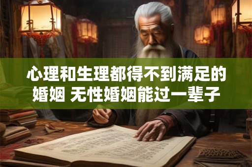 心理和生理都得不到满足的婚姻 无性婚姻能过一辈子吗