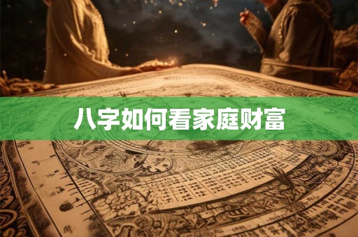 八字如何看家庭财富