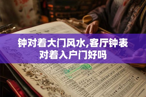 钟对着大门风水,客厅钟表对着入户门好吗