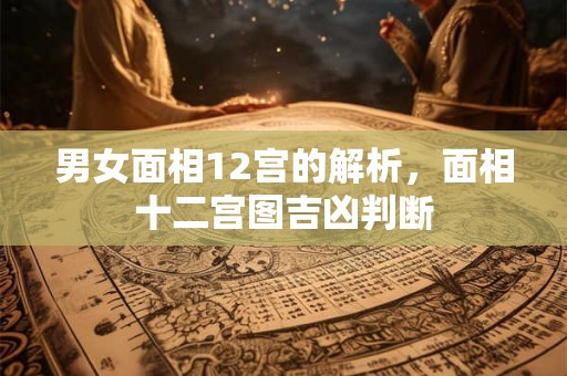 男女面相12宫的解析，面相十二宫图吉凶判断