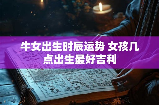 牛女出生时辰运势 女孩几点出生最好吉利