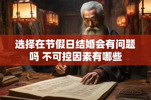选择在节假日结婚会有问题吗 不可控因素有哪些