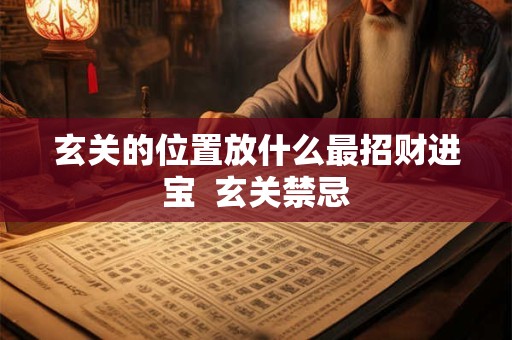 玄关的位置放什么最招财进宝  玄关禁忌