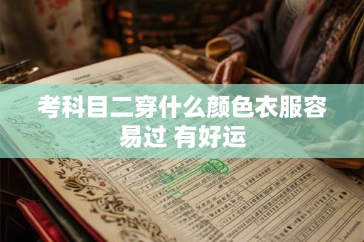 考科目二穿什么颜色衣服容易过 有好运