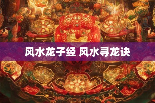 详细阅读:风水龙子经 风水寻龙诀 风水龙子经 风水寻龙诀
