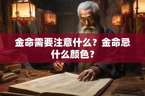 详细阅读:金命需要注意什么?金命忌什么颜色? 金命需要注意什么?金命忌什么颜色?