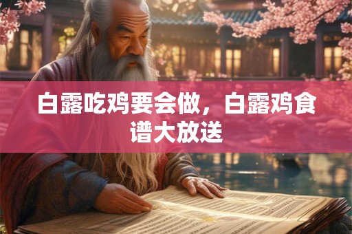 白露吃鸡要会做，白露鸡食谱大放送