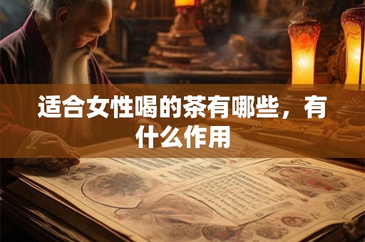 适合女性喝的茶有哪些，有什么作用