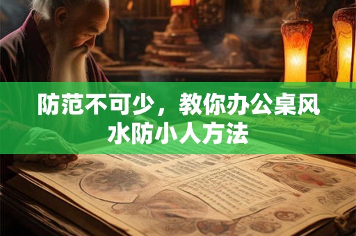 防范不可少，教你办公桌风水防小人方法