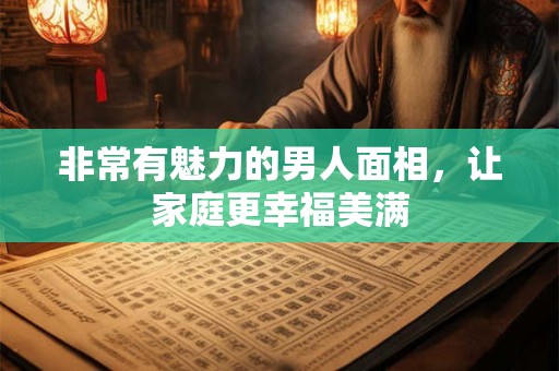 非常有魅力的男人面相，让家庭更幸福美满