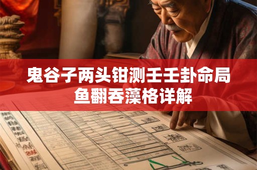 鬼谷子两头钳测壬壬卦命局  鱼翻吞藻格详解