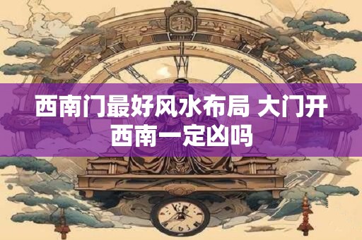 西南门最好风水布局 大门开西南一定凶吗