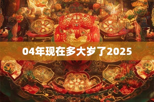 04年现在多大岁了2025