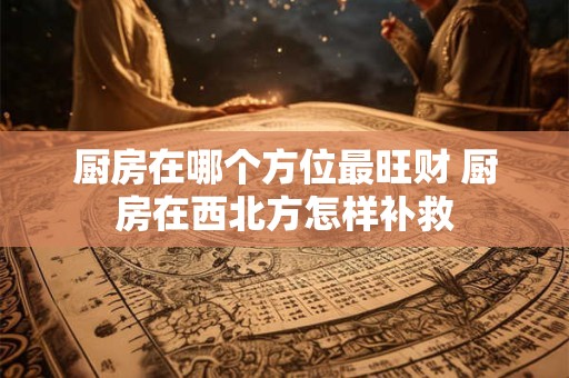厨房在哪个方位最旺财 厨房在西北方怎样补救