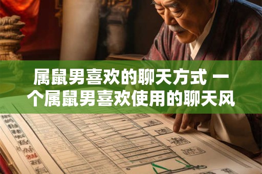 属鼠男喜欢的聊天方式 一个属鼠男喜欢使用的聊天风格是什么