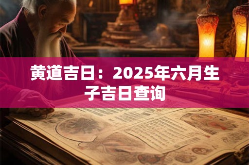 详细阅读:黄道吉日:2025年六月生子吉日查询 黄道吉日:2025年六月生子吉日查询