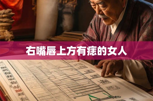右嘴唇上方有痣的女人